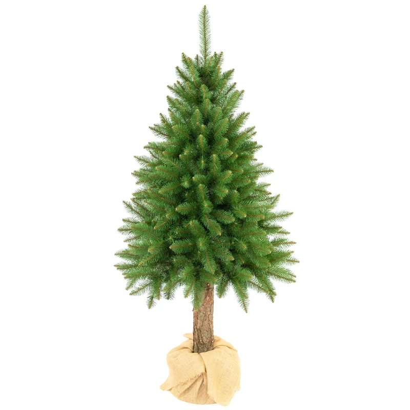 Premium-Fichten-Weihnachtsbaum am Stamm, 180 cm, dicht und naturgetreu, Damich