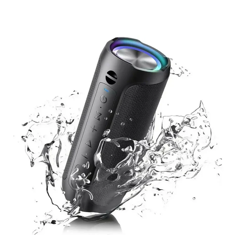 Bluetooth-luidspreker / Krachtig stereogeluid / IPX7 waterdicht / Handsfree-functie / Optioneel LED-lampje / 20 uur batterijduur