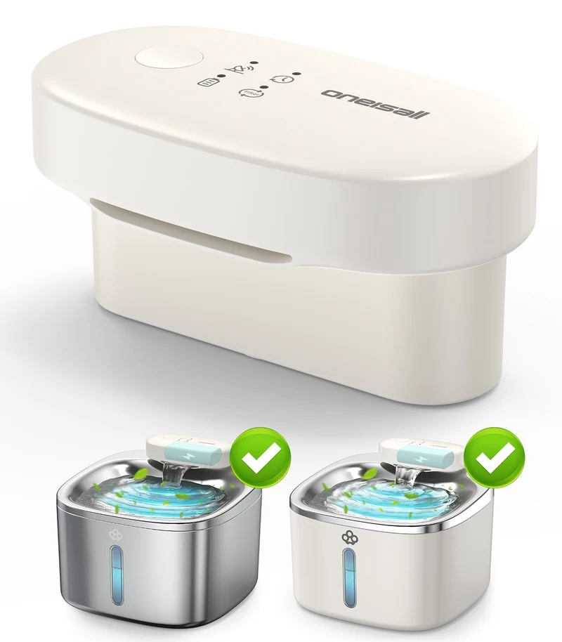 Oneisall 3.5L Cordless Pet Water Fountain Battery Module and Control Panel Replacement