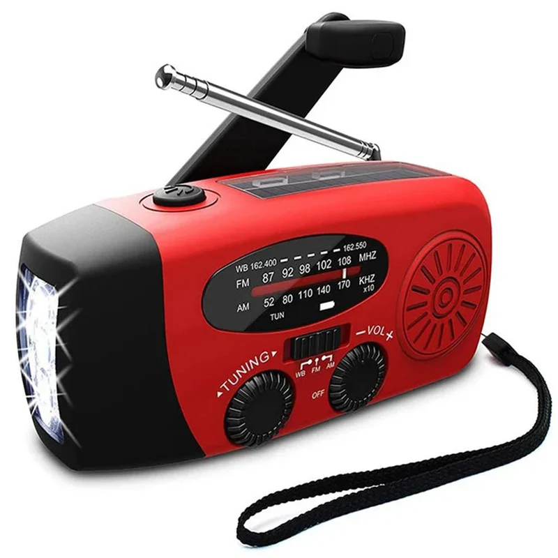 Notfall-Kurbelradio mit Solar & Powerbank