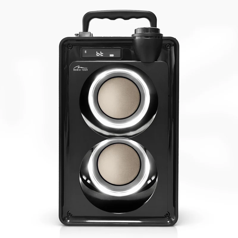 Tragbarer Bluetooth-Lautsprecher OVERBOX MT3186, UKW-Radio, SD-Karten- und USB-Unterstützung, RMS-Leistung 30 W, Mediatech
