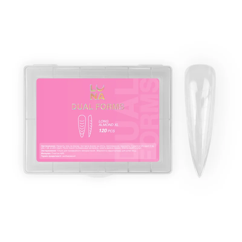 Lunamoon Dual Nail Forms Long Almond XL