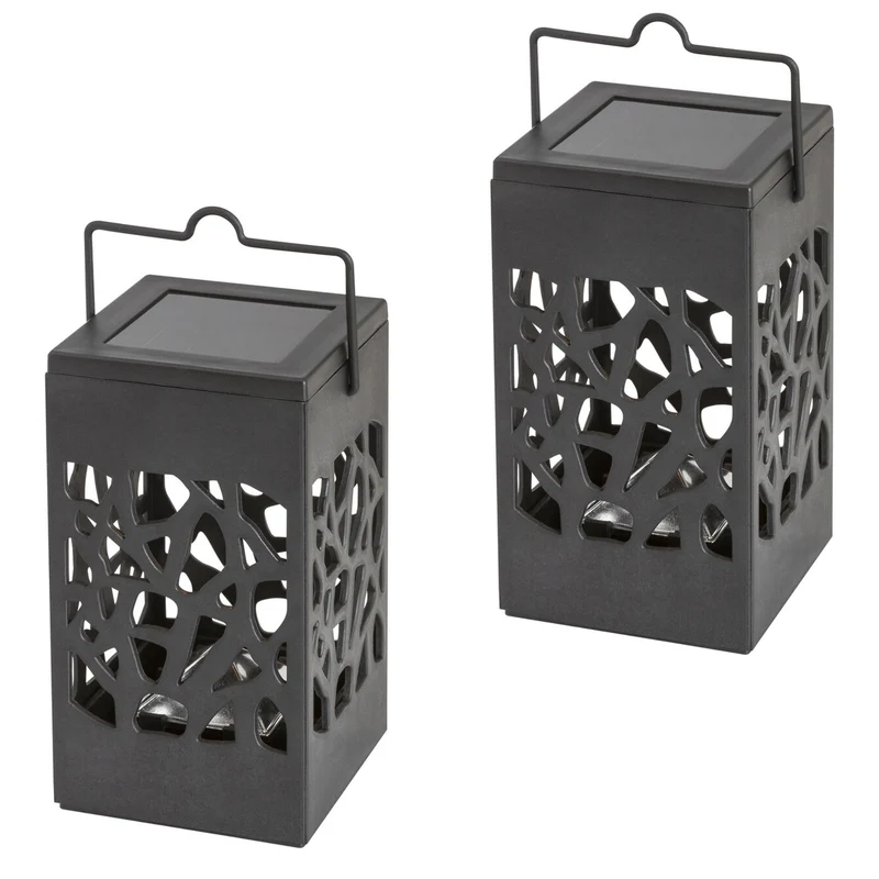 Solarleuchte Mora, 1 lm, Schutzart IP23, Farbe: Schwarz, LED 0,07 W, 8948, 2 Stück