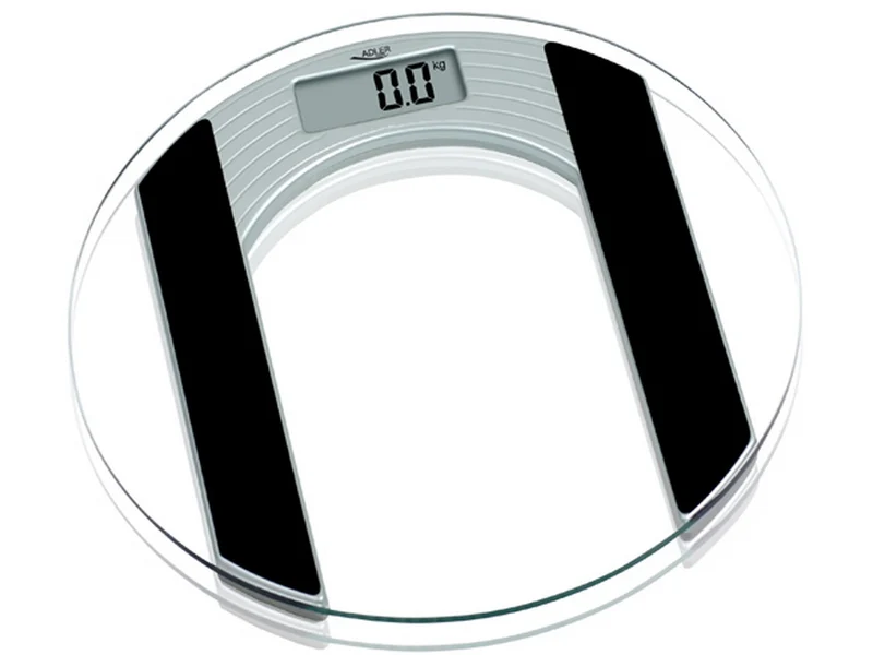 Badezimmerwaage Adler AD 8122 aus gehärtetem Glas, Tragfähigkeit 150 kg