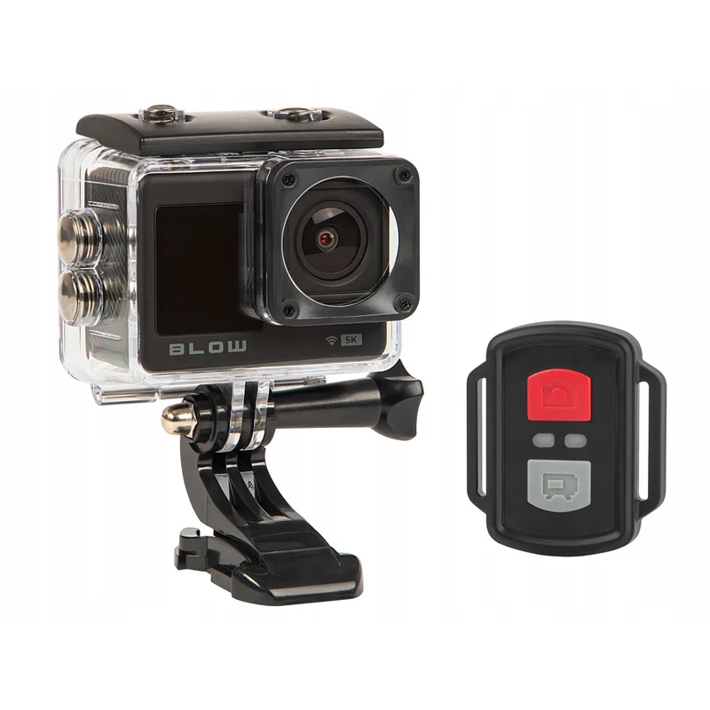Pro4U 5K Blow Action-Kamera, 5K-Ultra-HD-Auflösung, 20 Megapixel, 160°-Weitwinkelobjektiv, wasserdicht, Fernbedienung, 78-568#