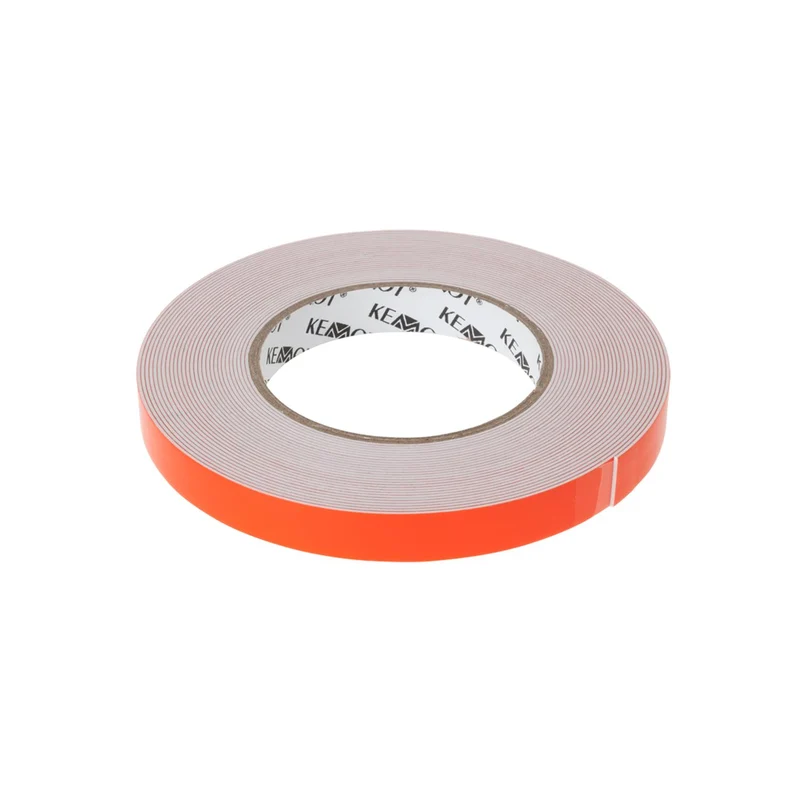 REBEL doppelseitiges Schaumstoffband (1 mm x 15 mm x 10 m) weiß