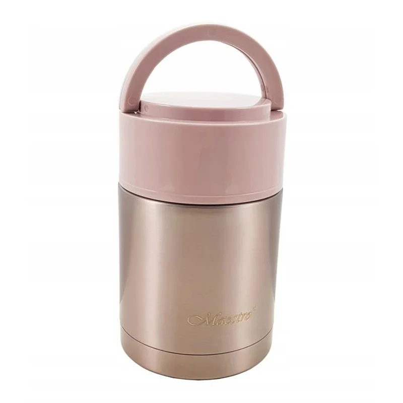 Thermosspeisebehälter mit Griff Thermoskanne Thermosflasche Edelstahl (0,8L)