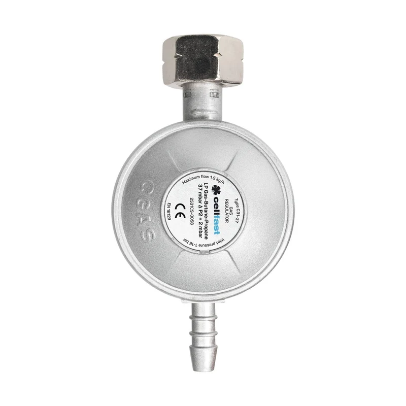 Propan-Butan Gasdruckminderer Gasdruckregler Eingangsdruck 0,3-16 Bar Ausgangsdruck 37 Mbar