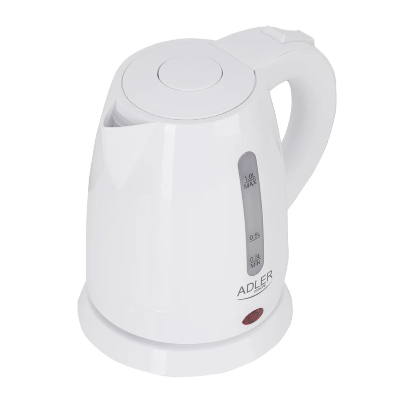 Kunststoff-Wasserkocher 1.0L 1600W Adler AD 1272 weiß