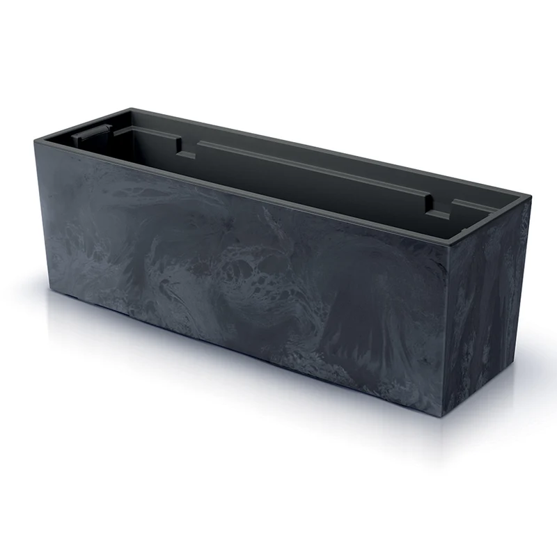 Blumenkasten Prosperplast URBI CASE BETON EFFECT Blumentopf - Anthrazit
