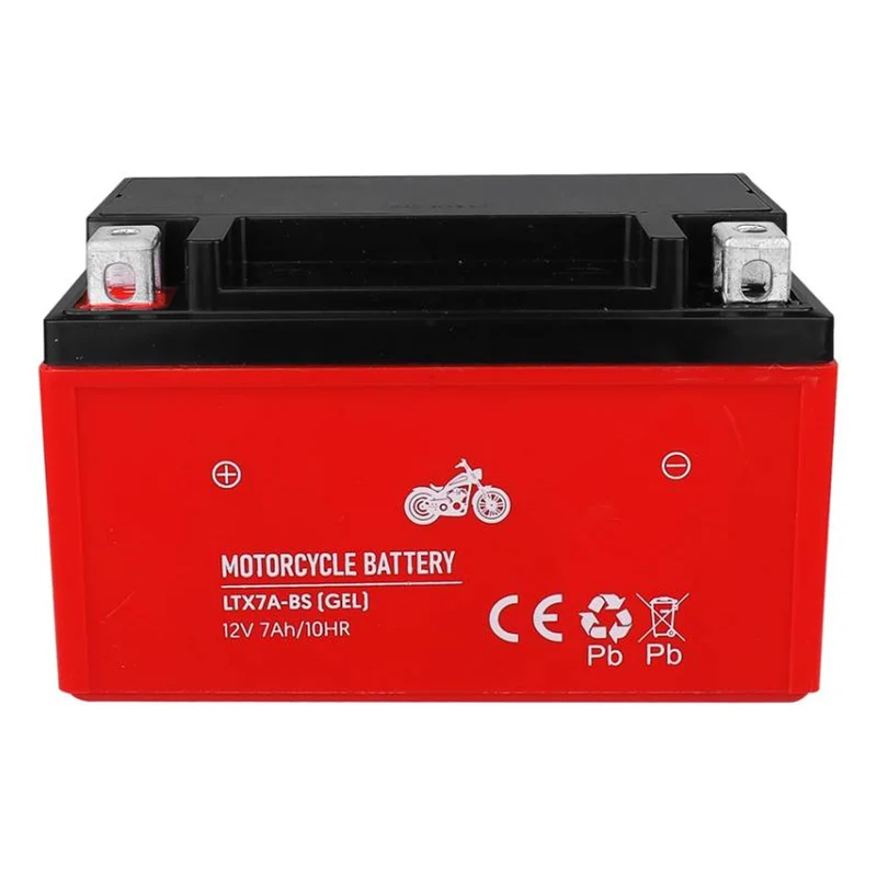 Lamex Gel-Batterie, Motorrad, 12V, 7Ah, LTX7A-BS rot