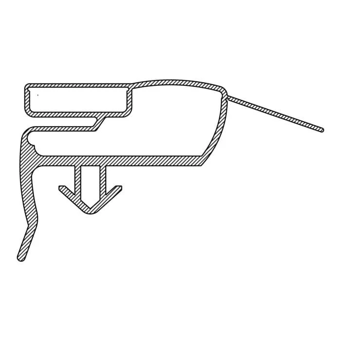 Gefrierschrank-Türdichtung – 563 x 1710 mm Electrolux 2426448326