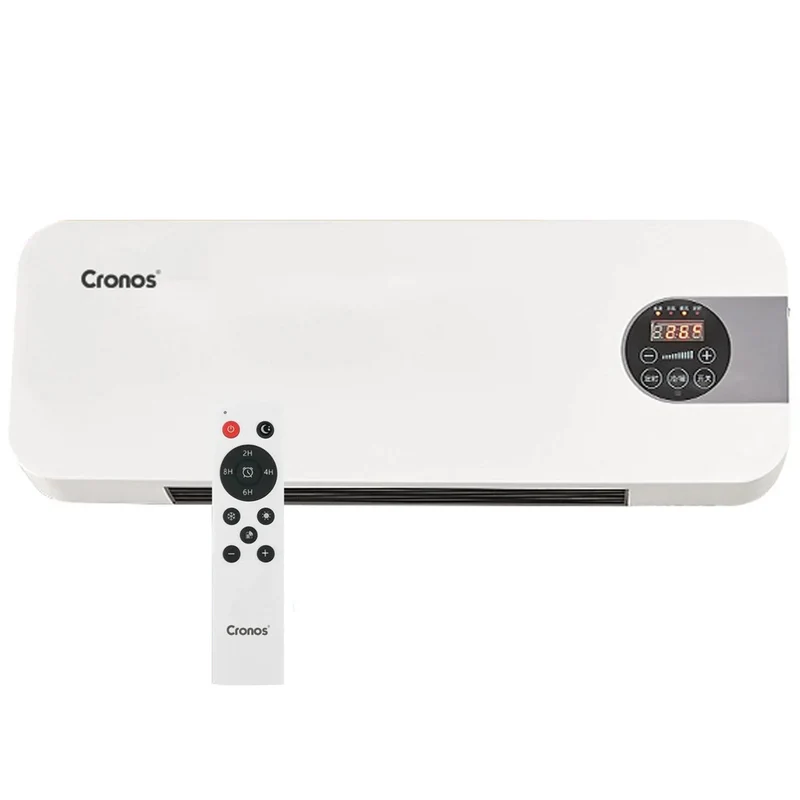 Cronos Gebläse-Luftschleier, 1500W, geringer Stromverbrauch, großer Ausblaswinkel, Fernbedienung, HFH-201