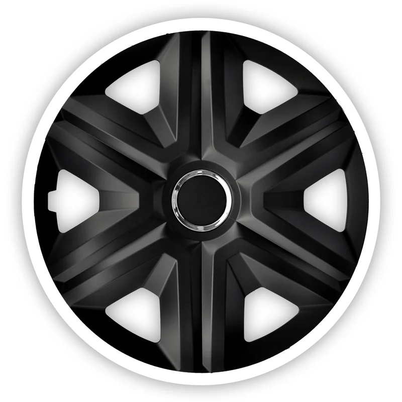 NRM Fast Lux 14" Universal Radkappe schwarz/weiß 1 Stück