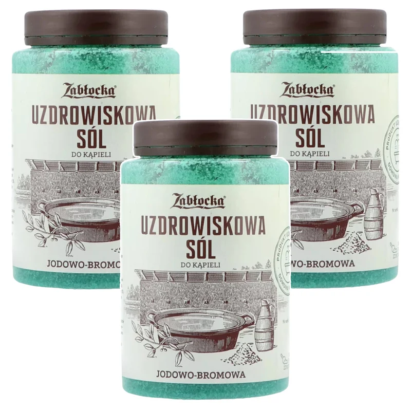 Zabłocka-Kur-Salz, jod- und bromhaltig, zum Baden, 1,2 kg – 3 Stück