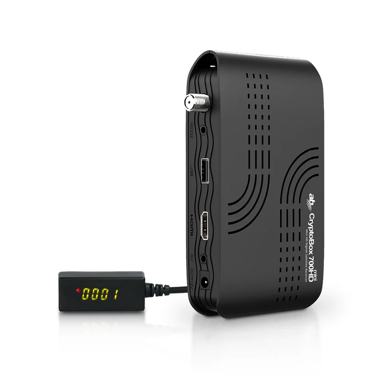 AB CryptoBox 700HD mini Satellitenempfänger Mediaplayer Full HD 1080p H.265 HEVC Empfänger