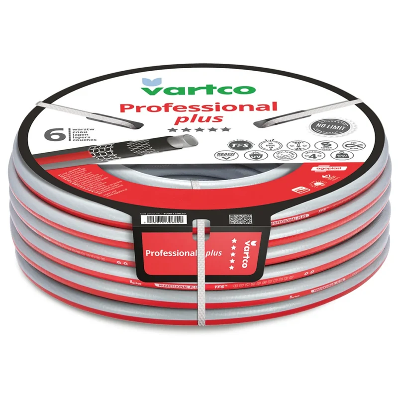 Vartco Professional Plus 1" 20m 6-lagiger Gartenschlauch