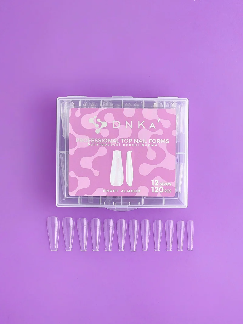 DNKa' Nail Forms Short Almond 120pcs
