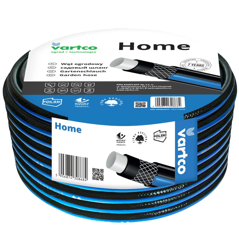 4-lagiger Wasserschlauch Gartenschlauch Schlauch Gartenbewässerung Flexibel Flexischlauch Polyester-Kreuzgeflecht UV-beständig 25 Bar 3/4" 20m