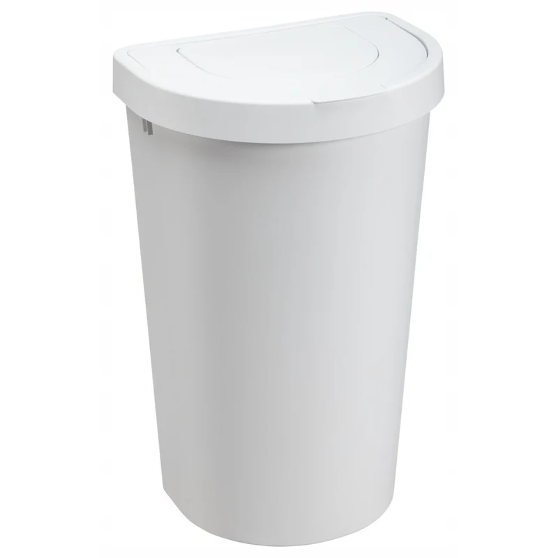 Plast Team Abfalleimer mit Schwingdeckel, weiß, 45 l, Seattle Swing