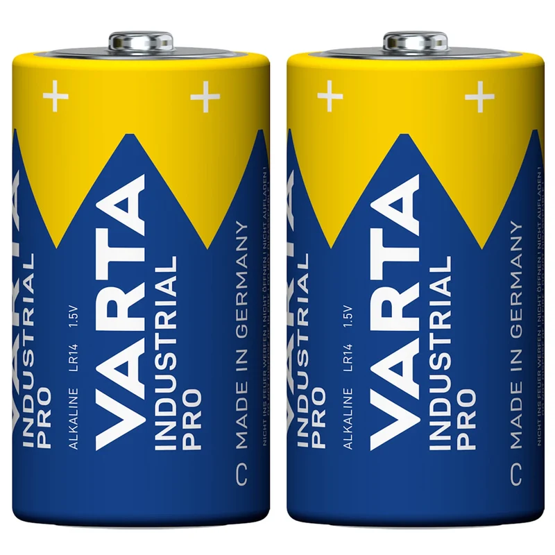 2x Alkali-Batterie R-14 LR14 C 1,5 V von Varta Industrial Pro
