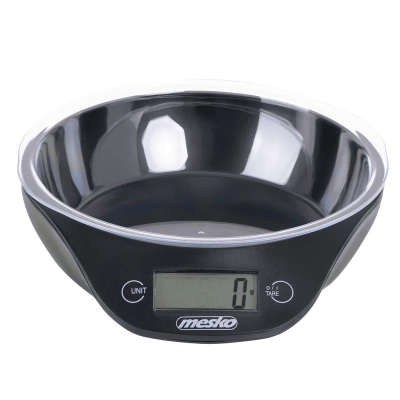 Mesko MS 3164 Küchenwaage mit Schüssel mit einer maximalen Tragfähigkeit von 5 kg