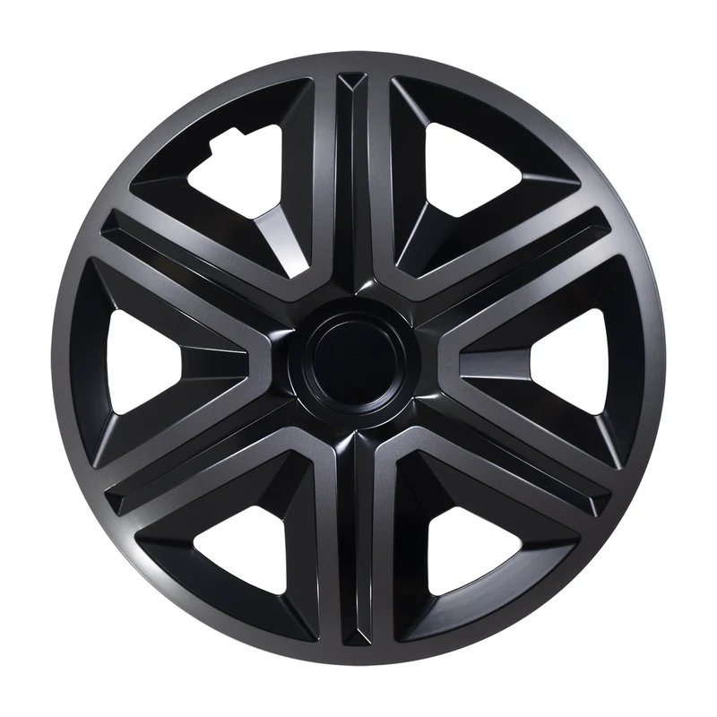 Action 4 x Universal Radzierblenden Radkappen Satz 4er Set Auto KFZ Zoll (Graphit-schwarz, 16")