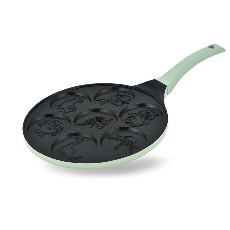 Maestro-Pfannkuchenpfanne, Motiv: Märchenfiguren, Durchmesser 26 cm, Antihaftbeschichtung, Silikongriff, für alle Herdarten geeignet, MR-1222-D