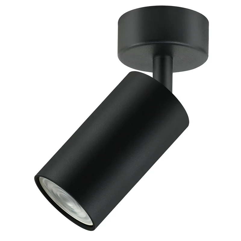 Deckenstrahler 1-Flammig 1x GU10 Fassung für LED & Halogen Leuchtmittel bis 35W Deckenleuchte Wandstrahler 55x100mm Drehbar Schwenkbar
