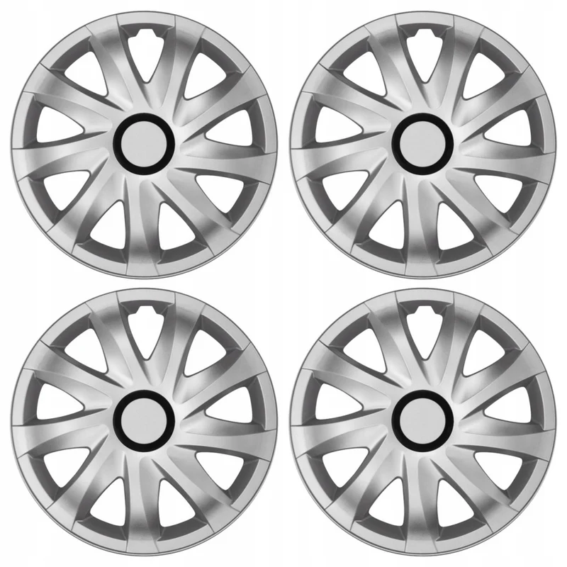 Radkappen Radzierblenden Radblenden - 4 Stück Komplettset - NRM Kando - Silber - 16" Zoll