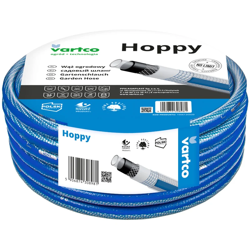 6-lagiger Wasserschlauch Trinkwasserschlauch Lebensmittelschlauch Anti Twist Gartenschlauch Gartenbewässerung Flexibel Flexischlauch UV-beständig 36 Bar 1/2" 50m