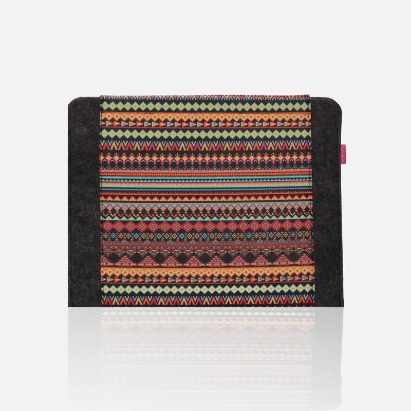 Laptop Sleeve Tasche für Notebook Notebookhülle Notebooktasche Filzhülle Filztasche 15" Aztec