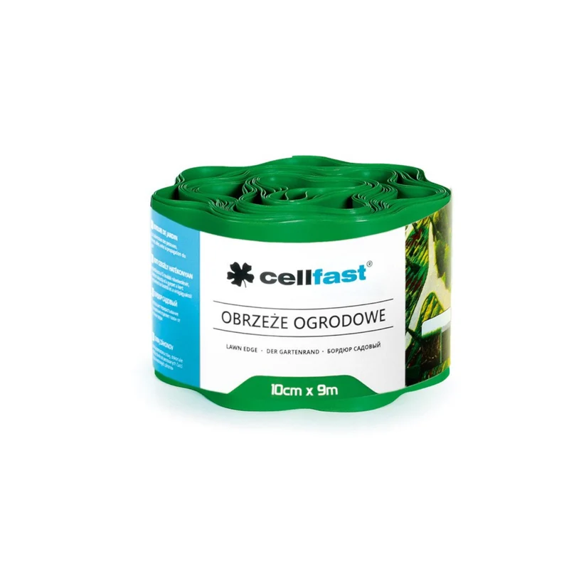 Cellfast Rasenkante Gartenkante wellig 10cm x 9m Grün