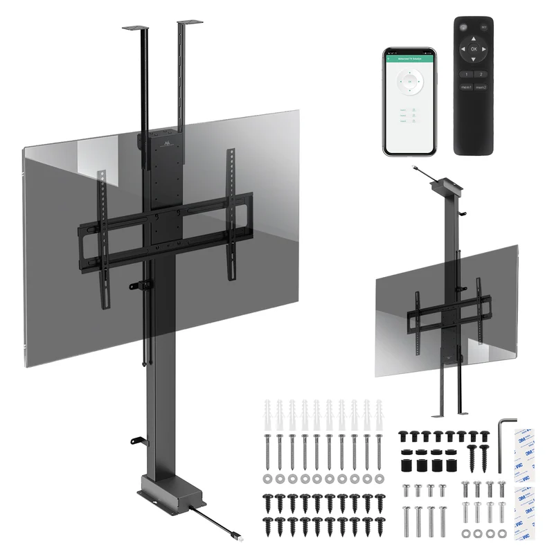 Elektrischer Decken- und Bodengriff, ausziehbar, 43''-88''', VESA 600x400, max. 60kg, 100-240V AC,50/60Hz