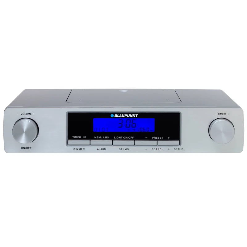 Blaupunkt Küchenradio, 2x Timer, Uhr mit Alarm, LCD-Display, KR12SL