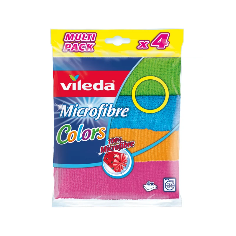 Microfibre Vileda Colors 4er Microactive Multipack