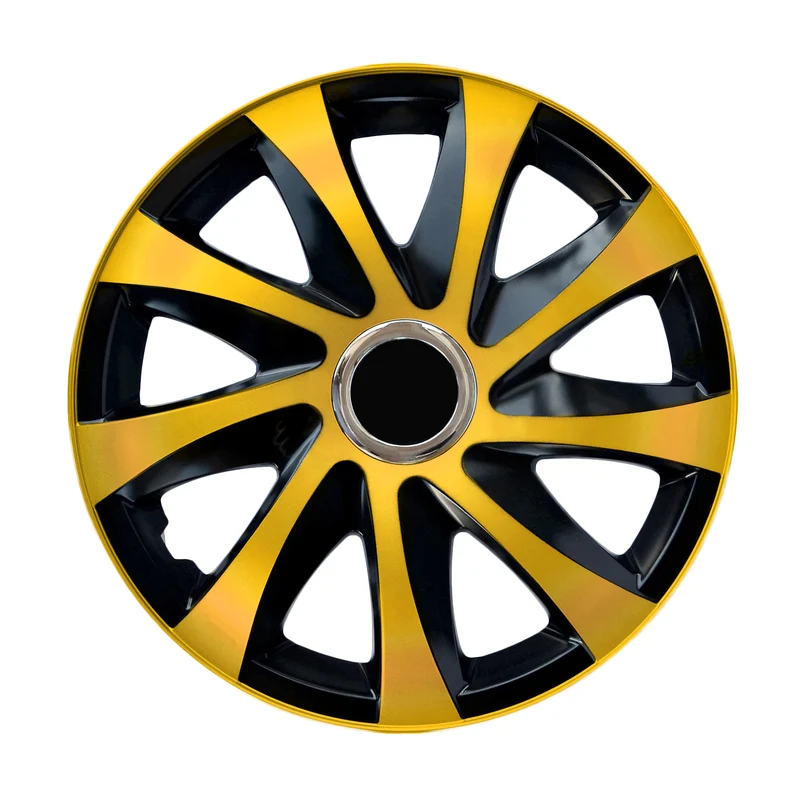 Universal Radkappen 15" NRM DRIFT Extra gold/schwarz 4 Stück