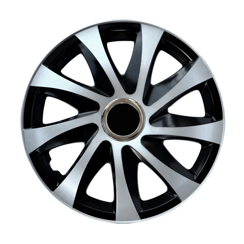 Universal Radkappen 14" DRIFT Extra silber/schwarz 4 Stück