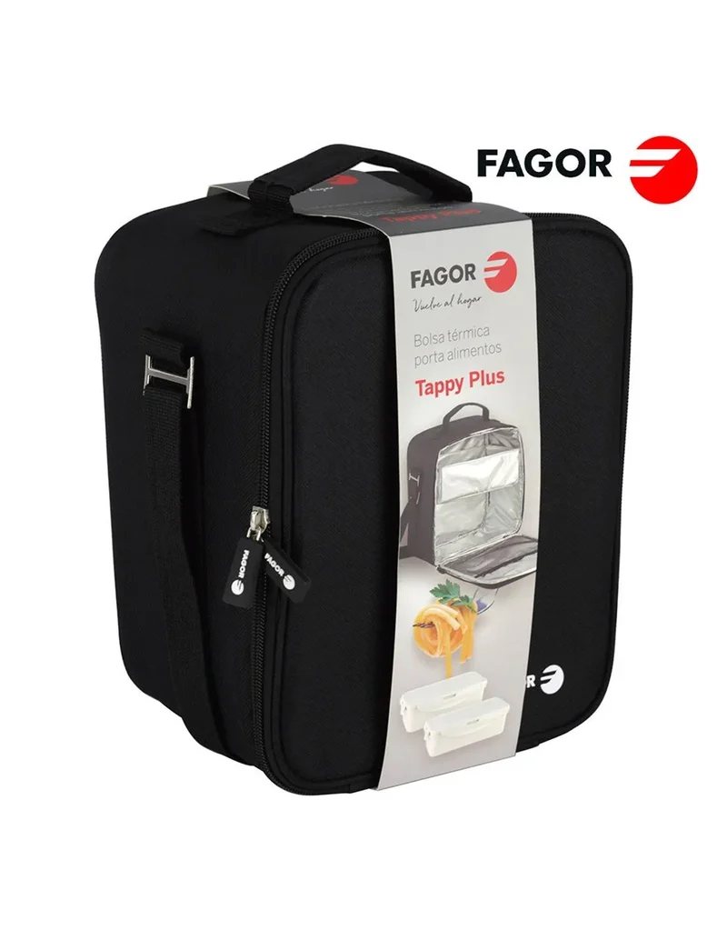 FAGOR Tappy Max Kühltasche + 2 Essensbehälter (0,8L + 1,2L)