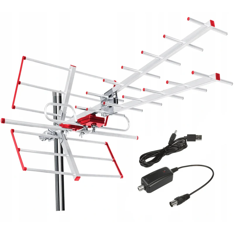 Direktionale TV-Antenne DVB-T MUX 8 + 5 V usb Adapter