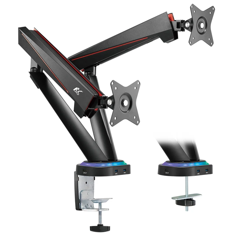 NanoRS RS886 - Full Motion, LED-Beleuchtung und viele PC-Anschlüsse