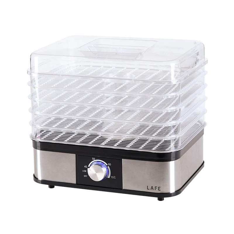 Laftrockner, für Pilze, Obst, Gemüse, 250W, 5 Siebe, Temperaturkontrolle, NutriDry