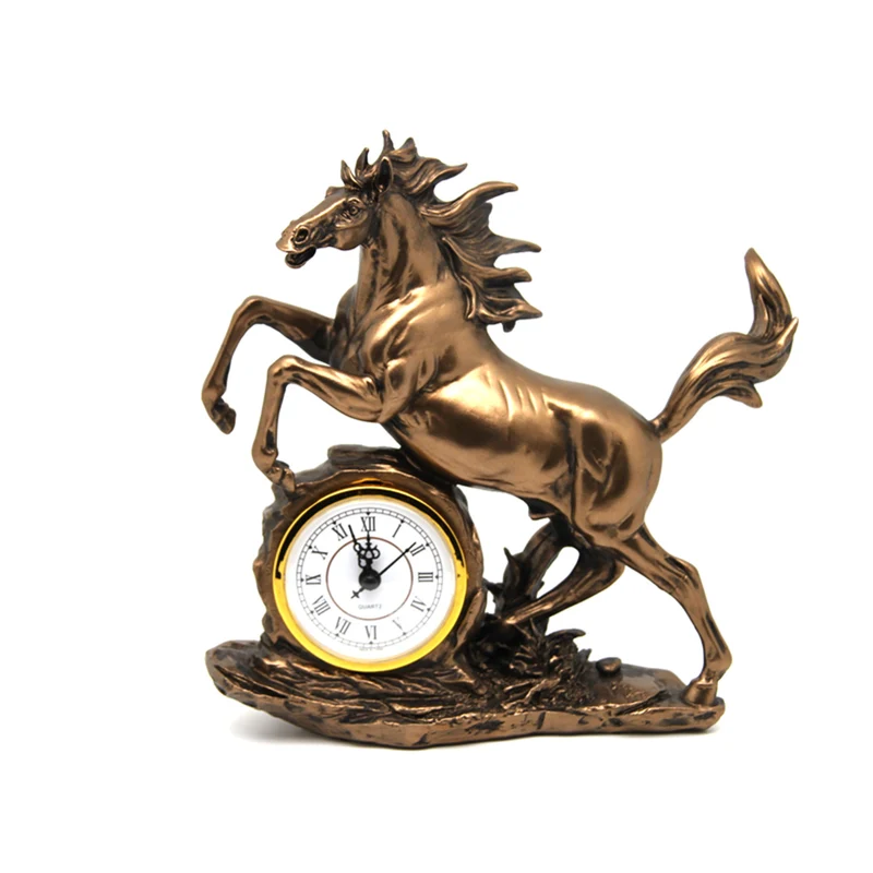 Springendes Pferd Figur, Uhr, Bronze Dekoration, Königin Isabel