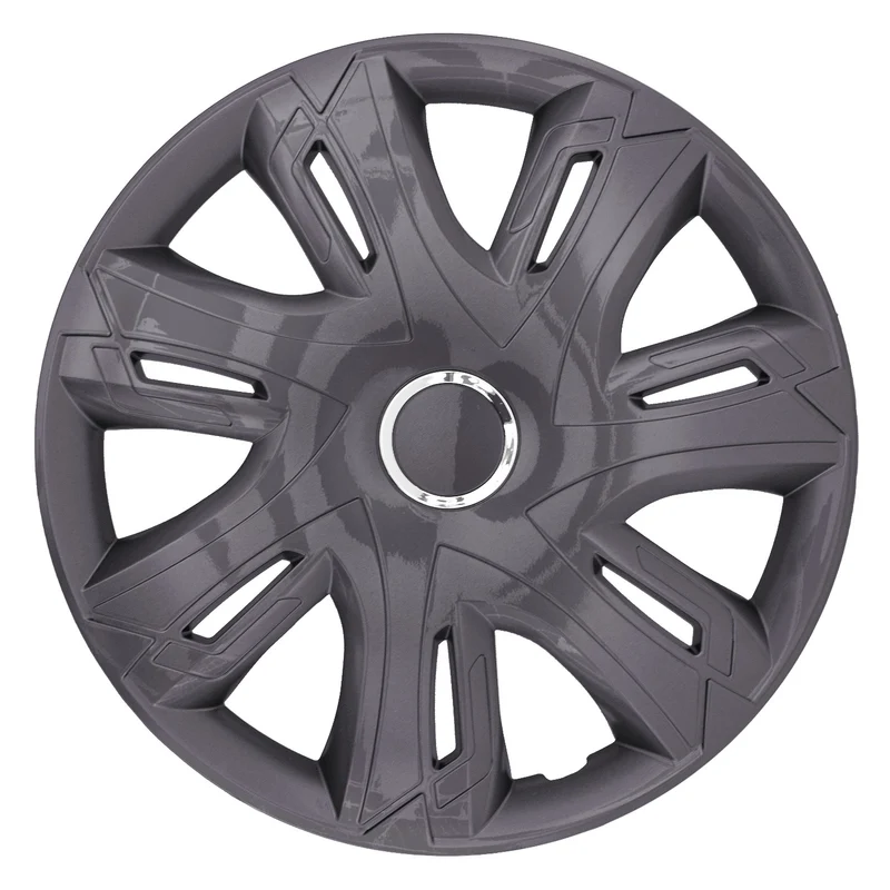 Supernova Radzierblenden für Stahlfelgen 4X Radkappen Satz 4er Set Auto KFZ Fahrzeug Geeignet ür die meisten Marken und Felgen ABS-Kunststoff (Graphit lackiert, 16")