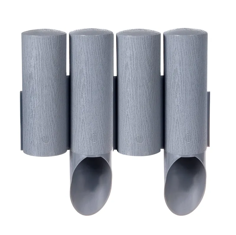 Cellfast-Gartenzaun, Holzoptik, frostbeständig, Länge 2,3 m, Farbe Graphit, 34-044