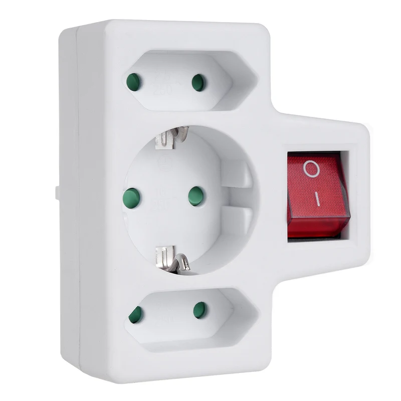 Maclean Energy MCE215 - Verschiedene Schuko/Euro-Stecker - Mit oder Ohne Schalter