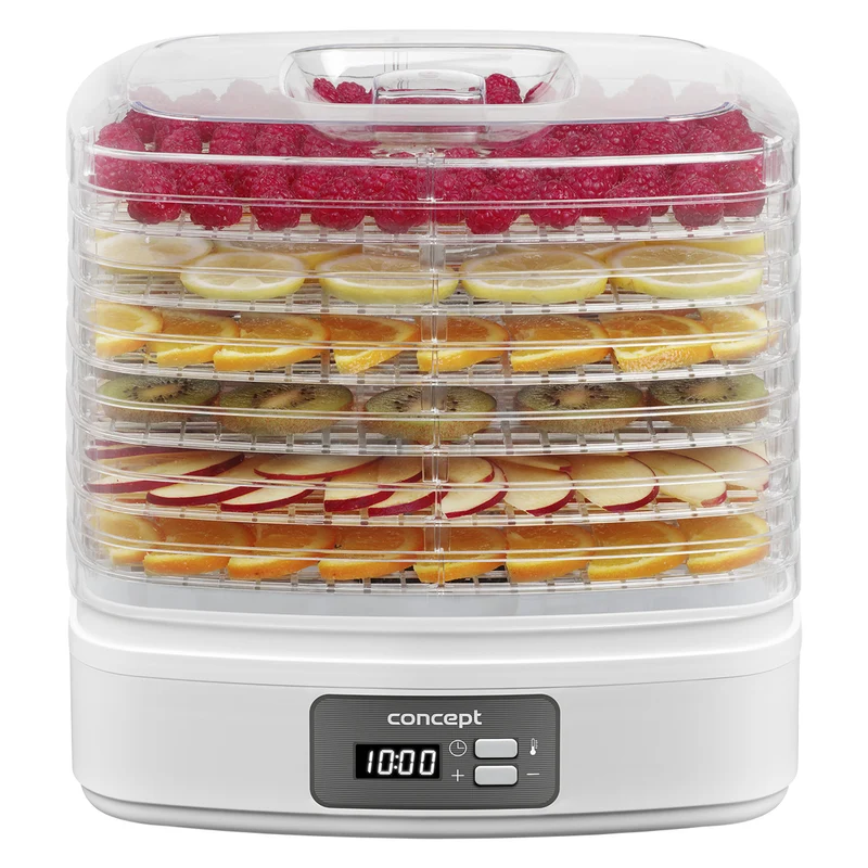 Pilz-, Obst- und Kräutertrockner Concept, 260W, 6 Siebe, Timer, SO2080