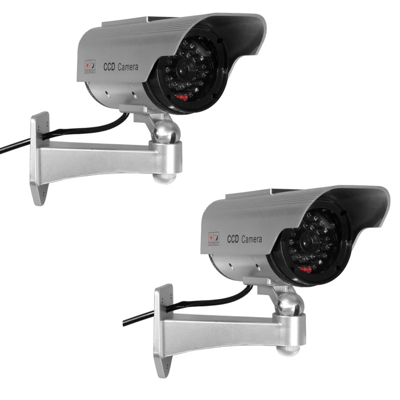Kamera-Attrappe SOL1200 Solar-Blitzdiode 2 Stück für CCTV-Überwachung
