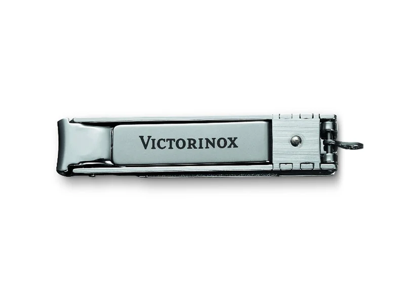 Victorinox 8.2055.CB Faltbarer Nagelknipser mit Feile, Flachschraubendreher 3mm, Edelstahl