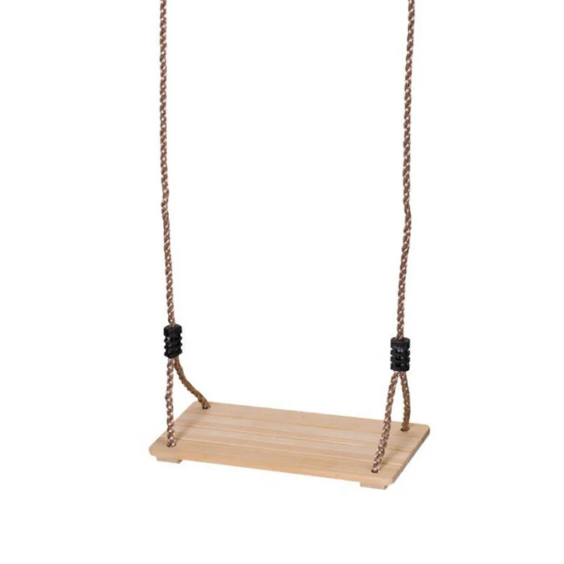 Rechteckige Holzschaukel Hängeschaukel Gartenschaukel 40x16cm